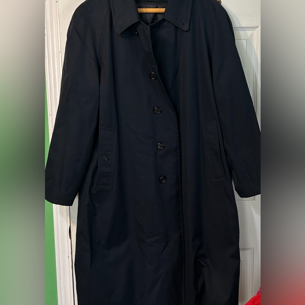 Vintage Burberry Trench Coat With Removable Liner.